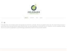 Tablet Screenshot of coloradogreenlab.com